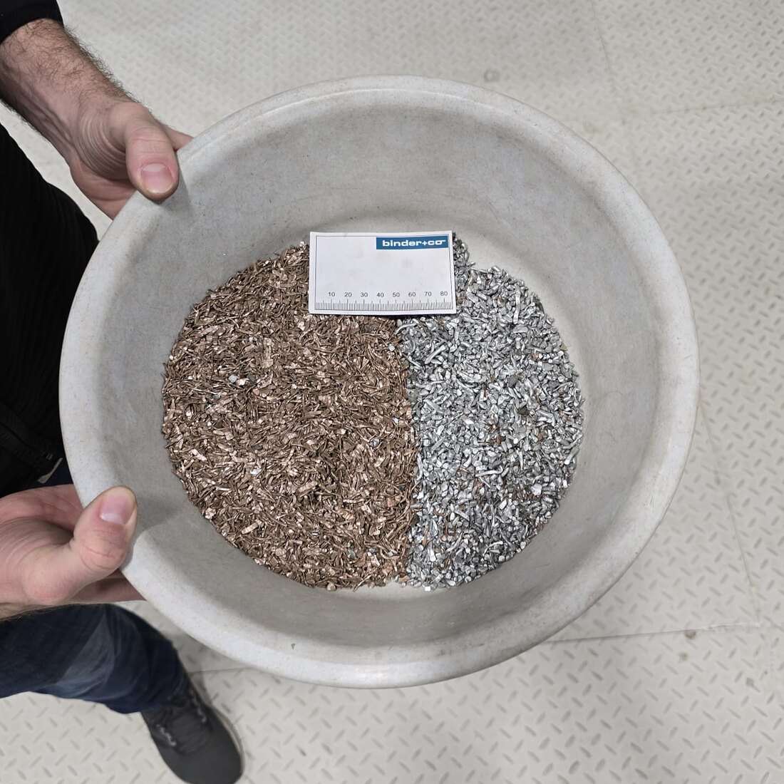 Copper and aluminium separated on Binder+Co equipment